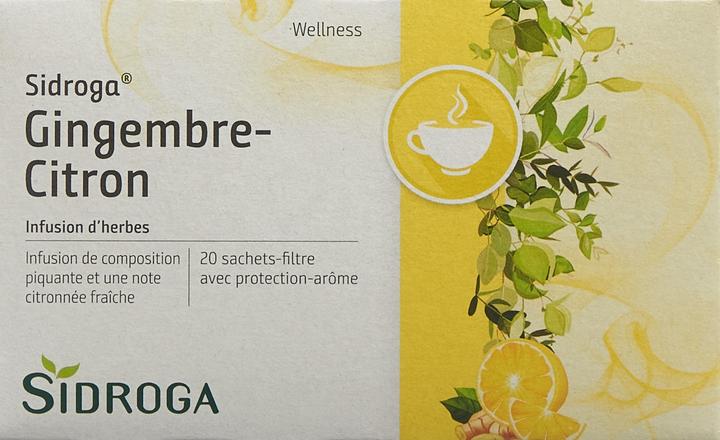 Actual product image Sidroga Wellness Ginger Lemon Tea Bag (40 g)