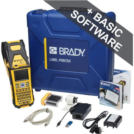Brady, Etiketten, M610-AZERTY, mobiler Thermotransfer-Drucker, AZERTY-Tastatur, PC-Anschluss, 300dpi, max. Bre