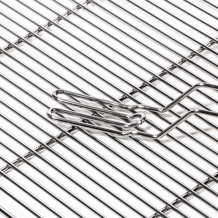 Produktbild Wiltec BBQ Grillrost Eckig 67x40cm Edelstahl Grillgitter Handgriffe Gasgrill Kugelgrill