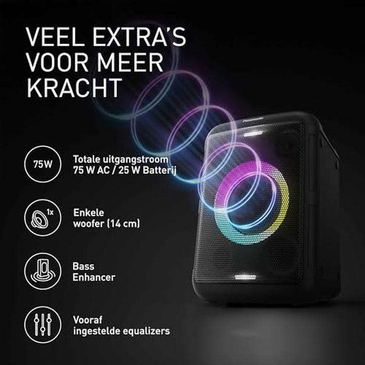 Image du produit Panasonic SC-BMAX5E-K (9 h, Fonctionnement sur batterie, Fonctionnement sur secteur)