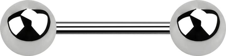 Image du produit Star Piercing Micro Barbell argent avec deux boules (Titane G23, sans laiton)