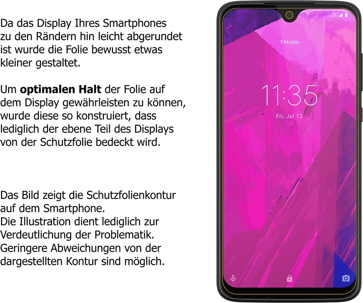 Actual product image Dipos Screen Protector Anti-Glare (1 Piece, T-Mobile Revvlry Plus)