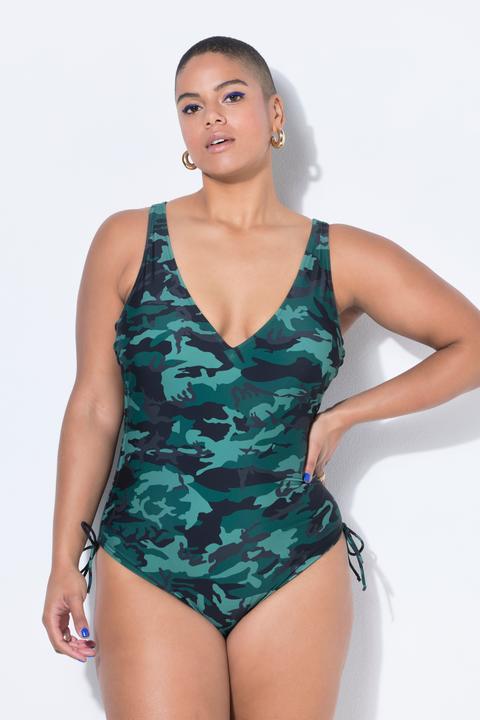 Produktbild Studio Untold Badeanzug, Camouflage, Raffbänder, Softcups, Shaping (44)
