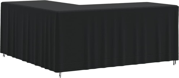 Produktbild VidaXL Gartensofa-Abdeckung L-Form Schwarz 215x215x86 cm 420D