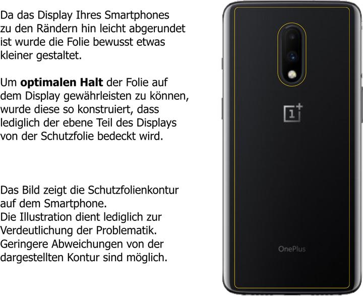 Produktbild Dipos Displayschutzfolie Crystalclear (2 Stk., OnePlus 7)