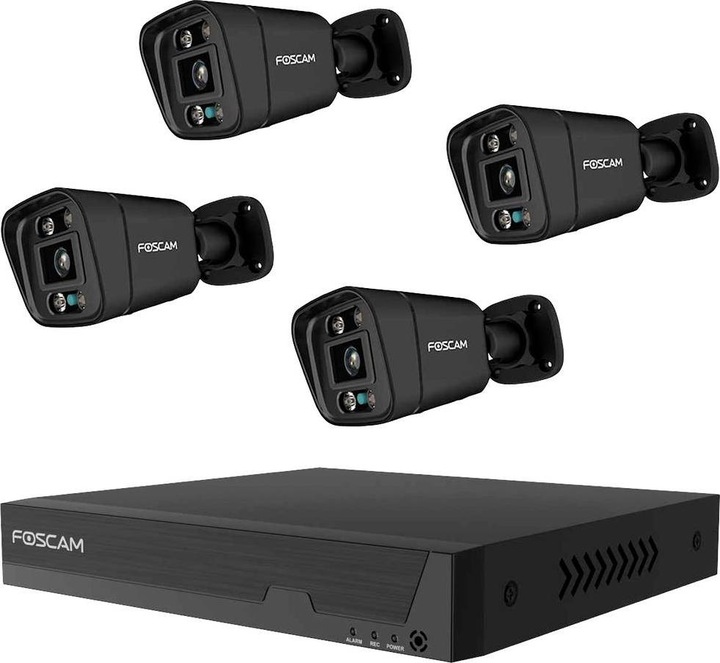 Immagine prodotto Foscam FN9108E B4 2T (nero, videoregistratore di rete a 8 canali FN9108E, 4x telecamera di sorveglianza (3072 x 1728 pixel)