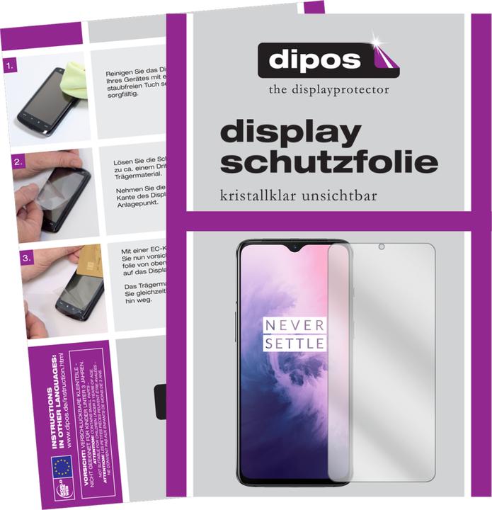 Produktbild Dipos Displayschutzfolie Crystalclear (2 Stk., OnePlus 7)