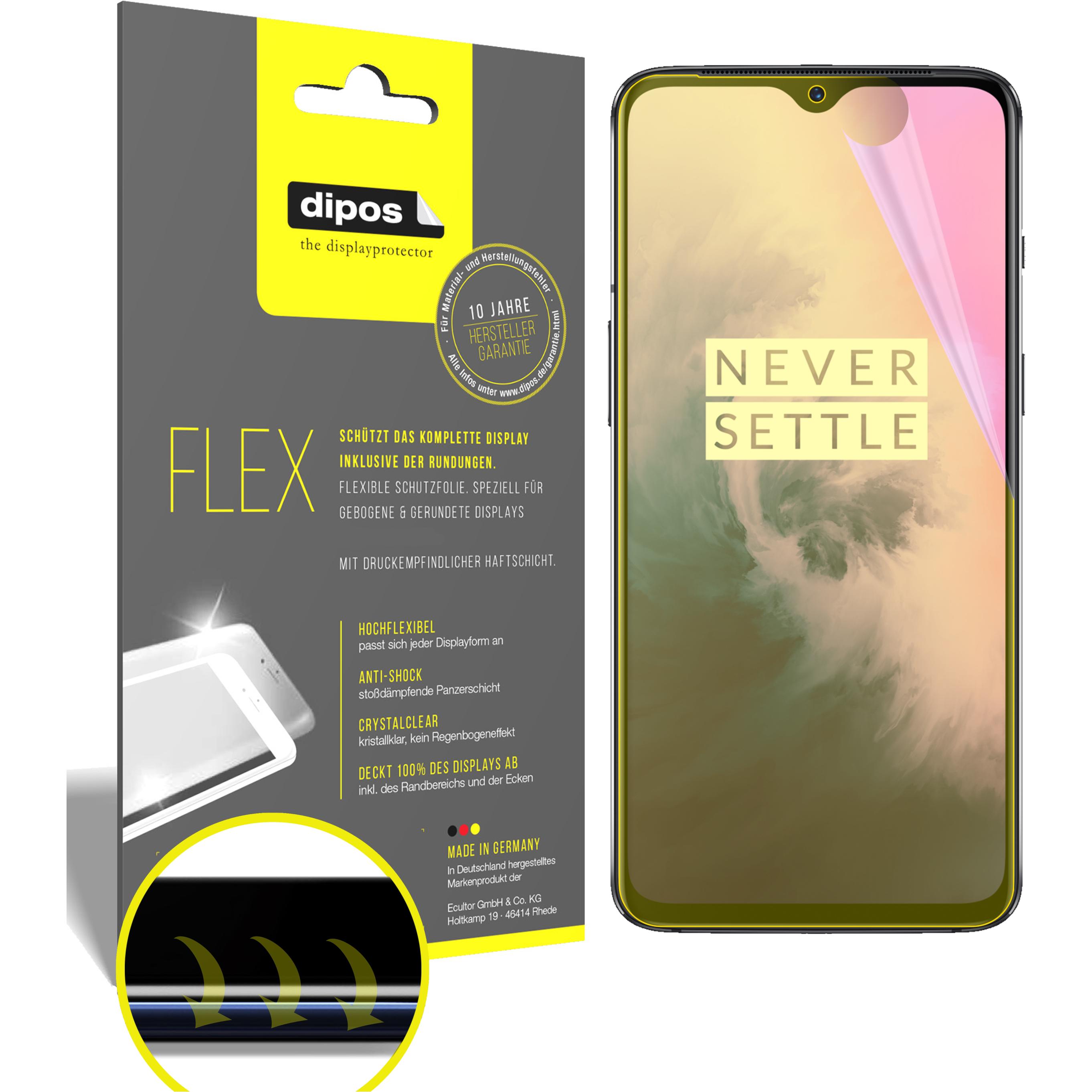 Thumbnail - Dipos Displayschutzfolie Full-Cover 3D (3 Stück, OnePlus 7), Smartphone Schutzfolie, Transparent