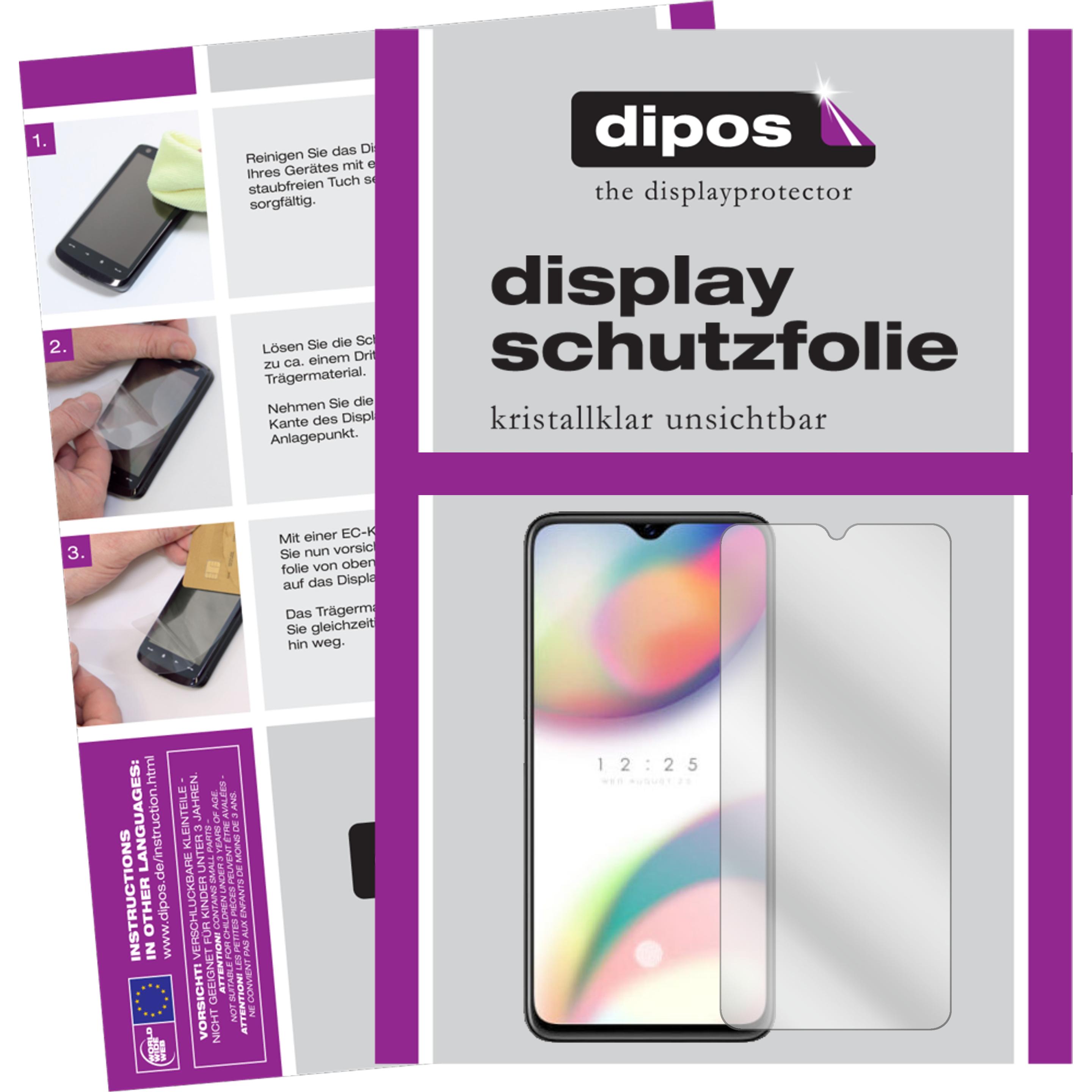 Dipos Displayschutzfolie Crystalclear (1 Stück, Oppo Reno Z), Smartphone Schutzfolie, Transparent