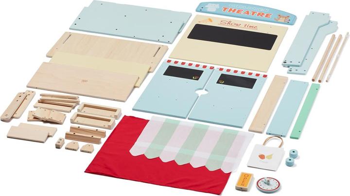 Immagine prodotto Small Wood Legno piccolo - Teatro e negozio 2 in 1 (L40266)