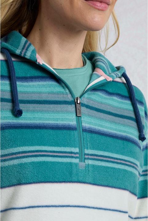 Produktbild Weird Fish Lana Kapuzenpullover mit kurzem Reissverschluss (42)