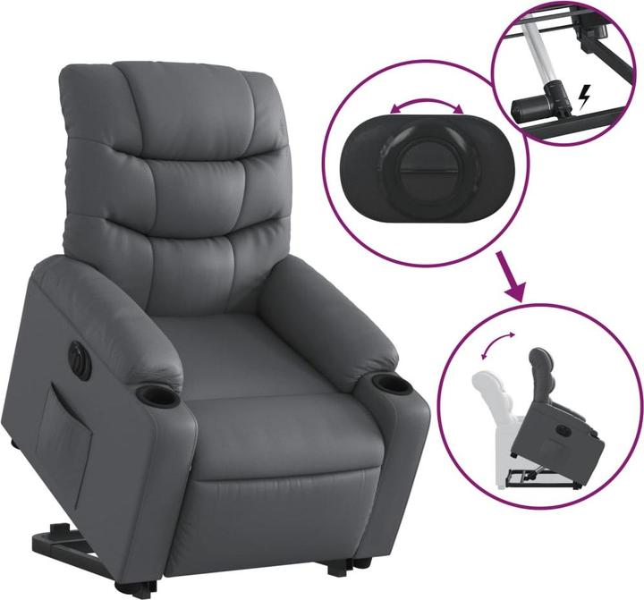 Image du produit vidaXL Relaxsessel mit Aufstehhilfe
