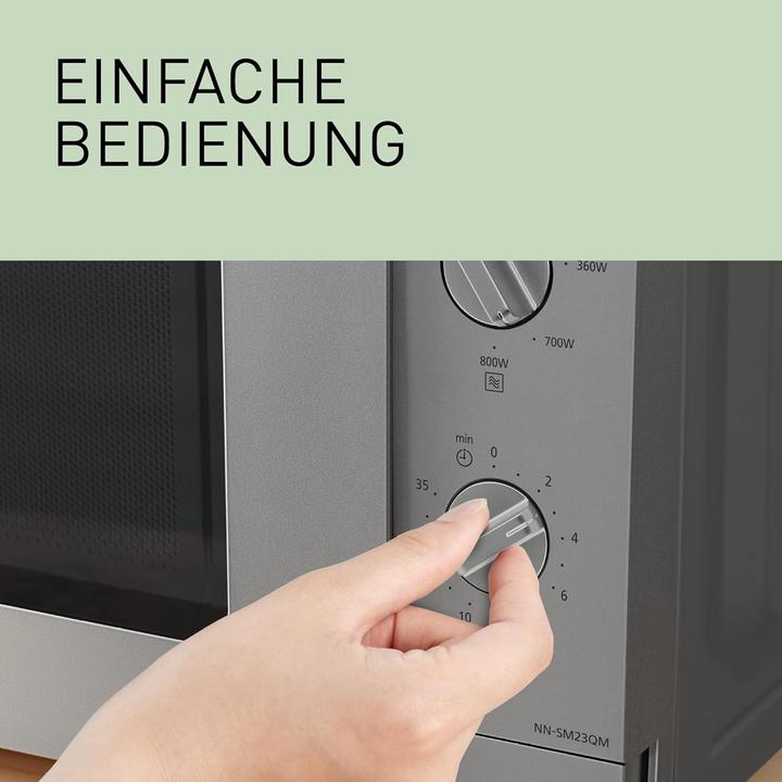 Actual product image Panasonic NN-SM23QMEPG Mikrowelle Silber 800 W Grillfunktion (20 l)