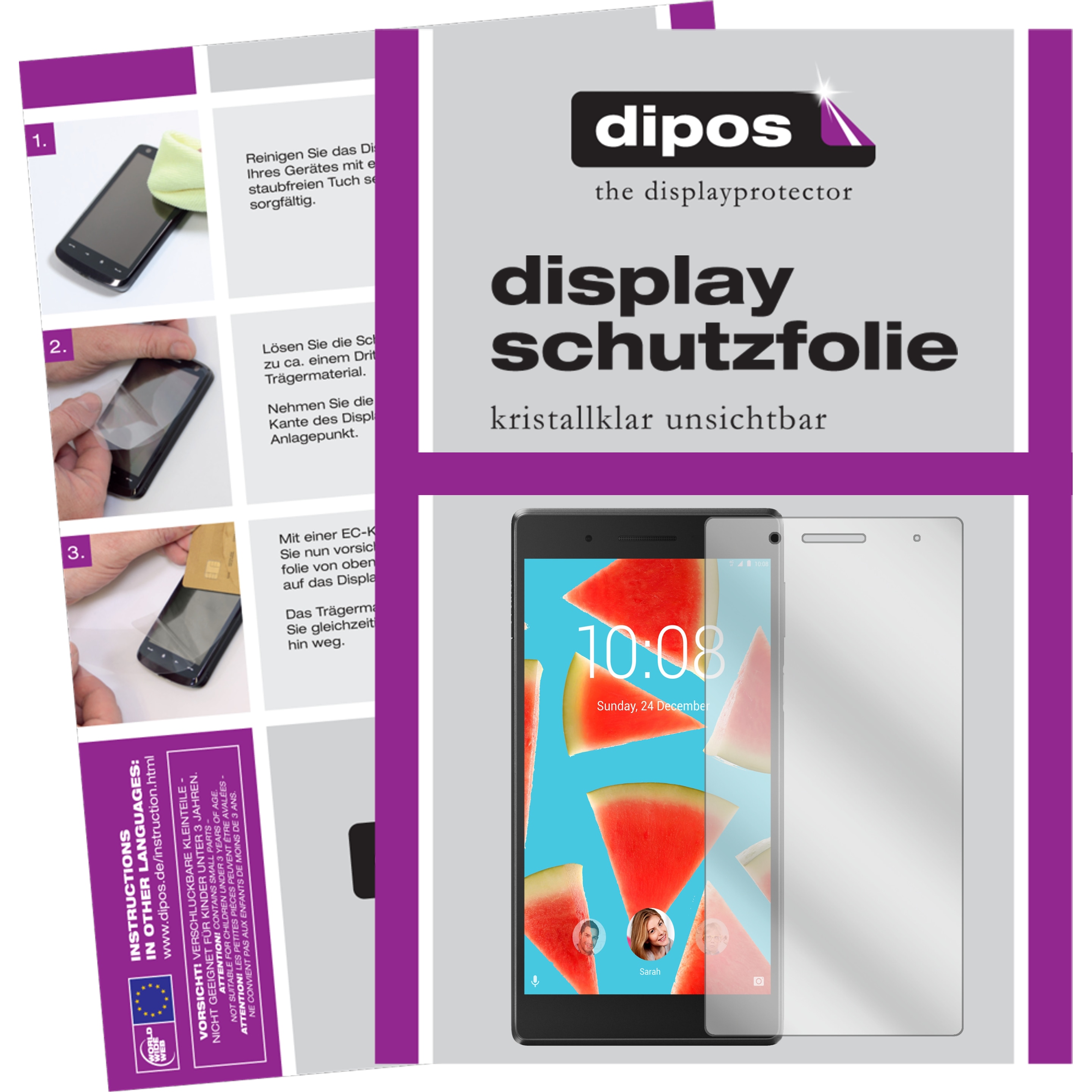 Dipos Displayschutzfolie Crystalclear (1 Stück, Lenovo TB-7504F), Tablet Schutzfolie