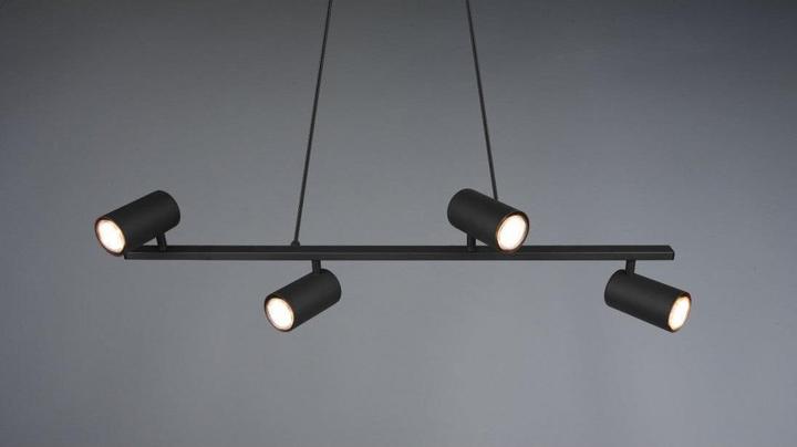 Produktbild Trio Marley -riippuvalaisin, 4-osainen, GU10, mattamusta (GU10)