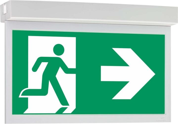 Productafbeelding Ceag LED-veiligheidsarmatuur CGLine+ 6W 8u 30m plafondinbouw 1LED één/twee IP40 decentraal