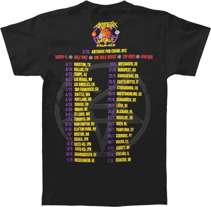 Produktbild Anthrax War Dance Paul Ale World Tour 2018 TShirt (XXL)
