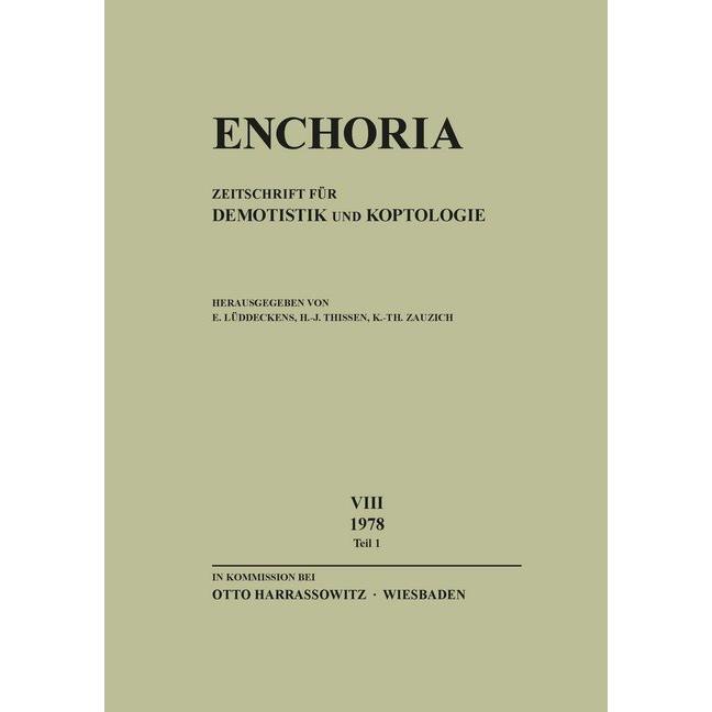 Enchoria 8 (1978) Teil 1, Fachbücher