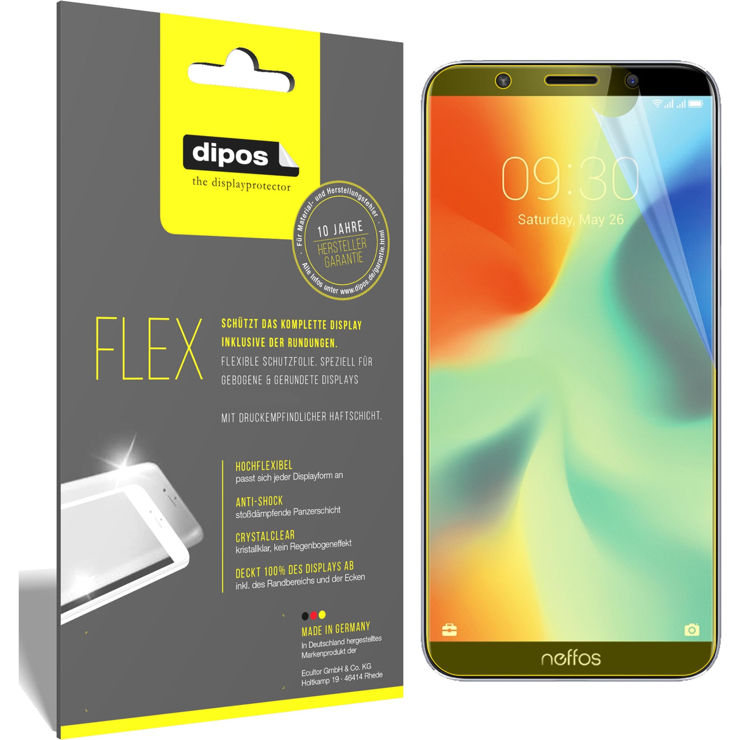 Thumbnail - Dipos Displayschutzfolie Full-Cover 3D (2 Stück, TP-Link Neffos C9A), Smartphone Schutzfolie, Transparent