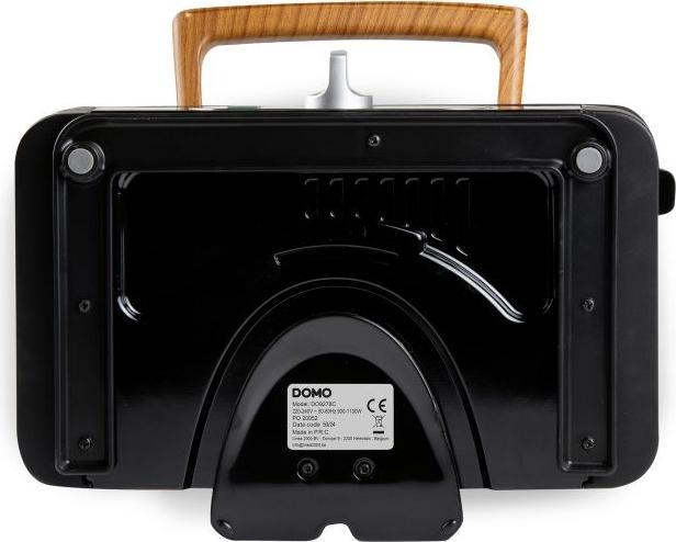 Actual product image Domo SANDWICH-WAFFEL-GRILL 3-IN-1 INKY BLACK Sandwichmaker Schwarz