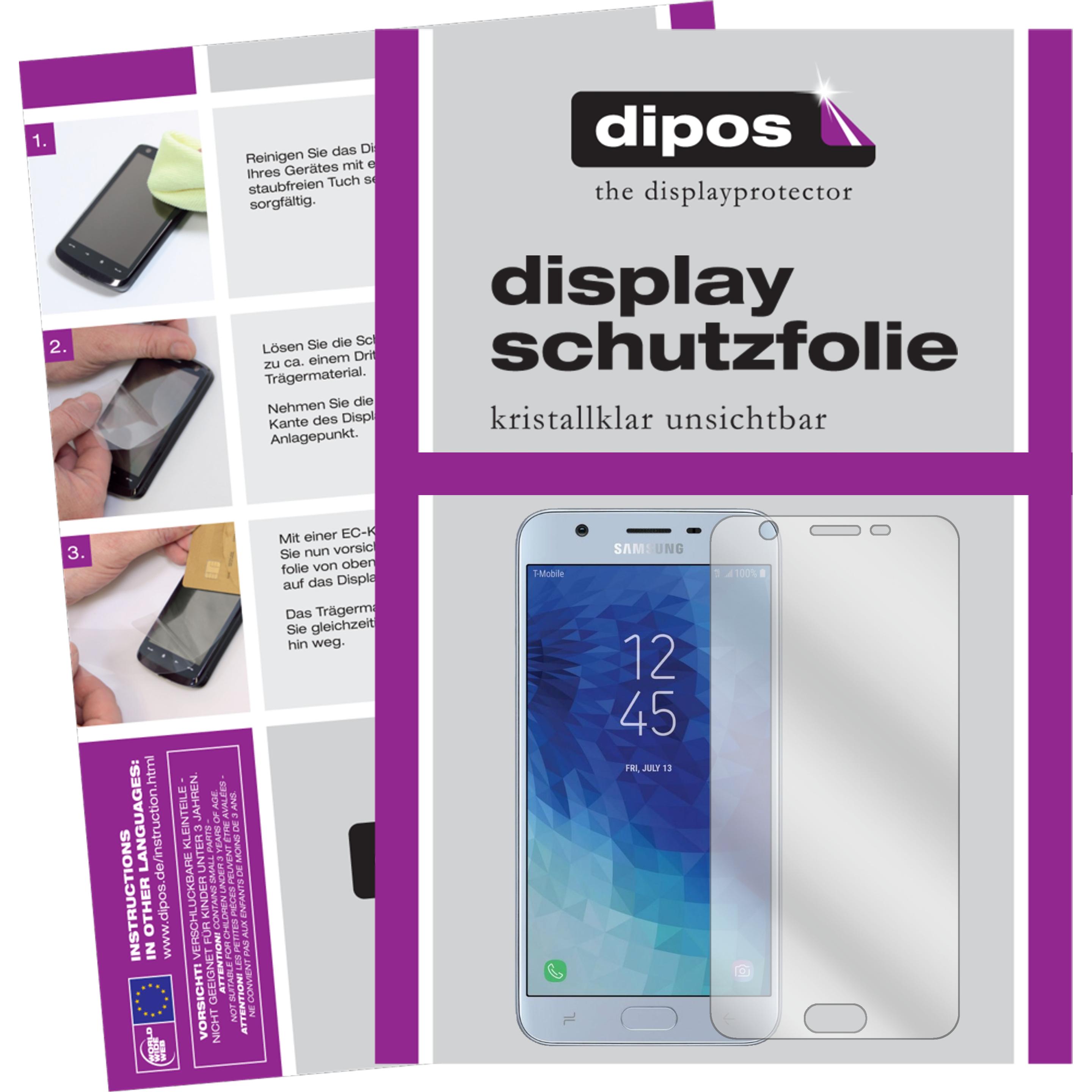 Dipos Displayschutzfolie Crystalclear (2 Stück, Samsung Galaxy J7 Star), Smartphone Schutzfolie, Transparent