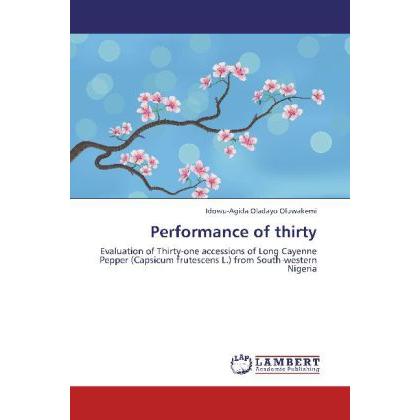 Performance of thirty, Fachbücher von Idowu-Agida Oladayo Oluwakemi