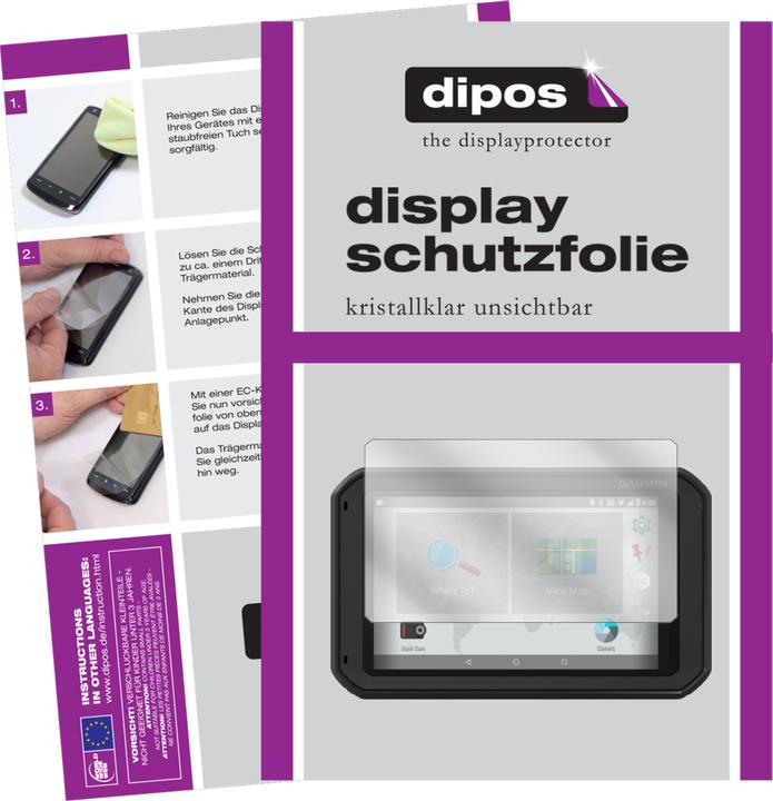 Produktbild Dipos Displayschutzfolie Crystalclear (2 Stück, Garmin Fleet 770)
