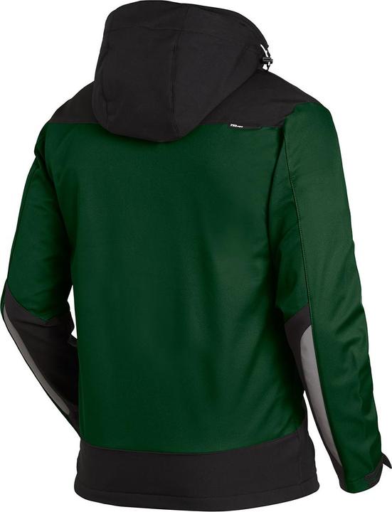 Actual product image FHB Men's softshell jacket JANNIK green, black size S (S)
