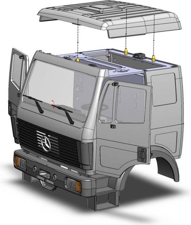 Produktbild Wedico-models Mercedes-Benz Sk Fahrerhaus Metall Resed