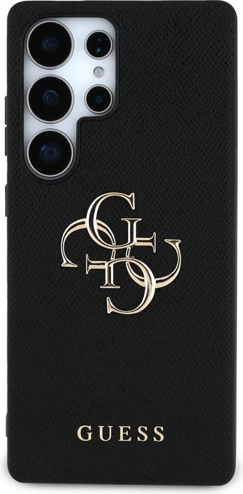Produktbild Guess Etui Grained Big 4G Logo Small Classic Logo do Samsung Galaxy S25 Ultra czarny (Samsung Galaxy S25 Ultra)