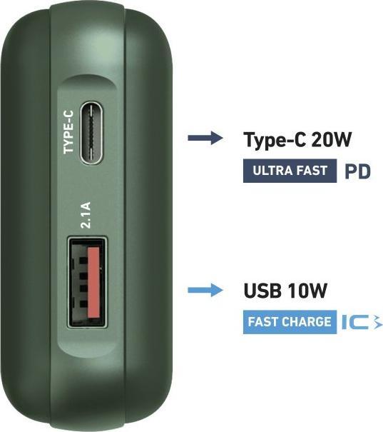 Image du produit SBS Délivrance de puissance 20W, 10 000 mAh (10000 mAh, 20 W, 37 Wh)