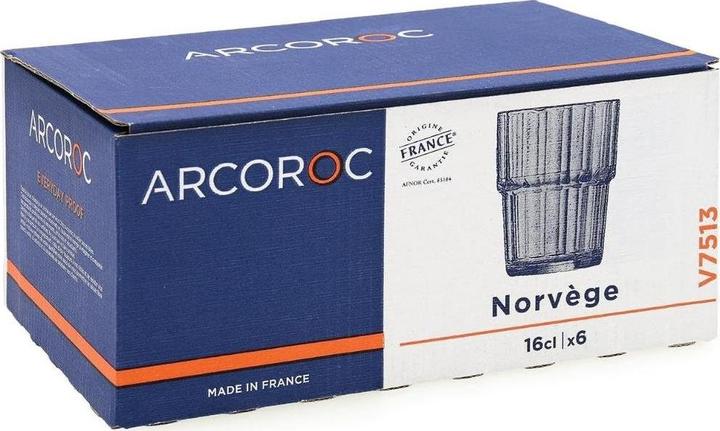 Immagine prodotto Arcoroc Bicchiere da bere Norvège 16cl impilabile (0.16 l, 6x)