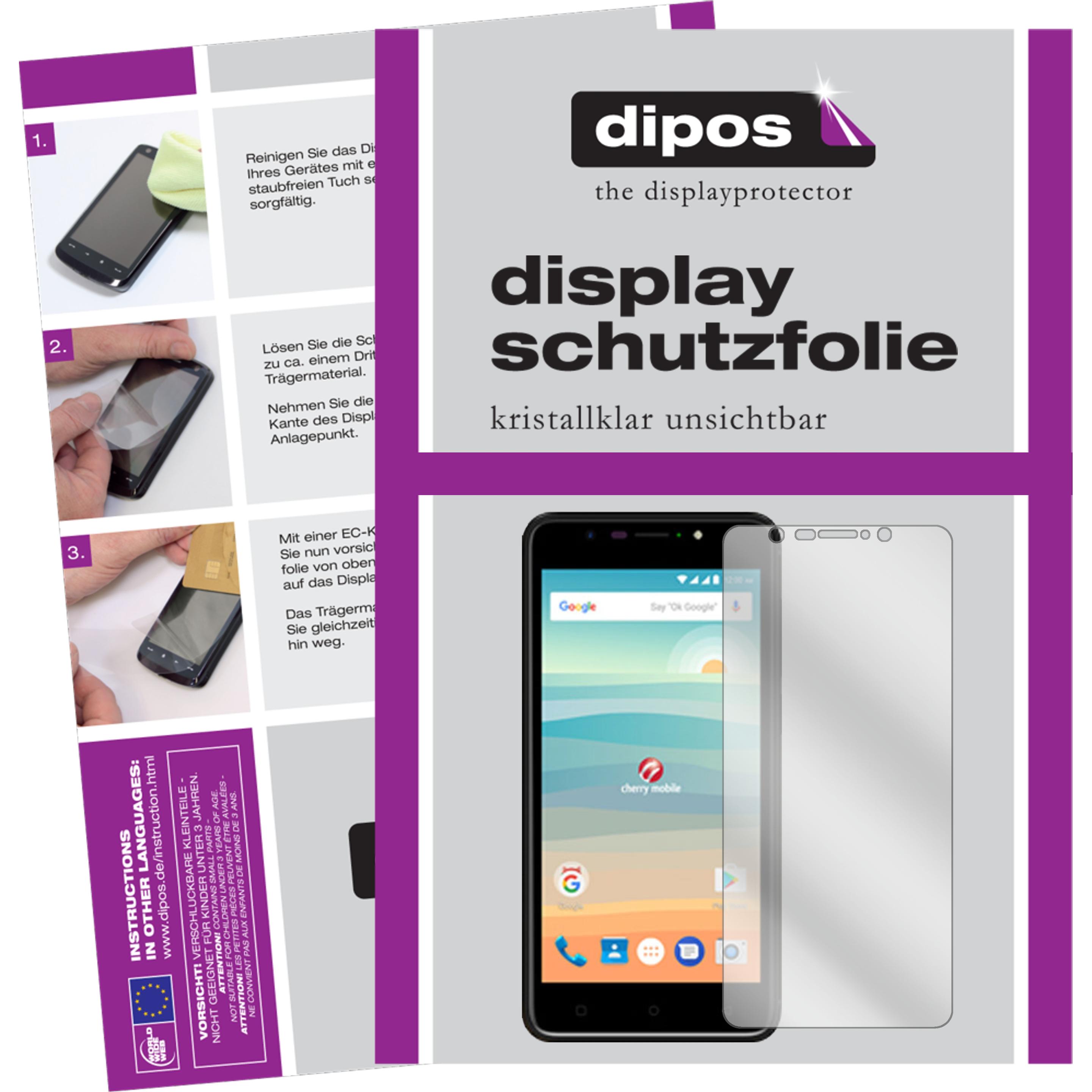 Dipos Displayschutzfolie Crystalclear (6 Stück, Cherry Mobile Flare S6), Smartphone Schutzfolie, Transparent