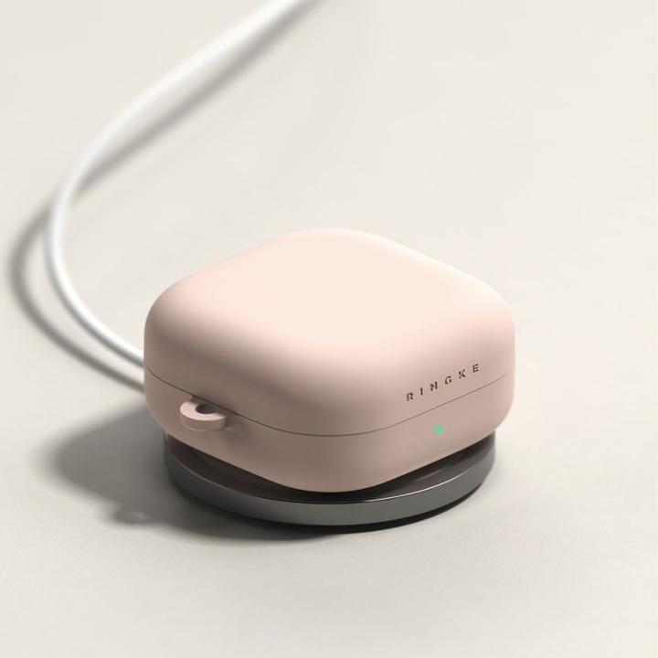 Actual product image Ringke - Silicone - Xiaomi Redmi Buds 4 Pro - Pink Sand (Charging case cover)