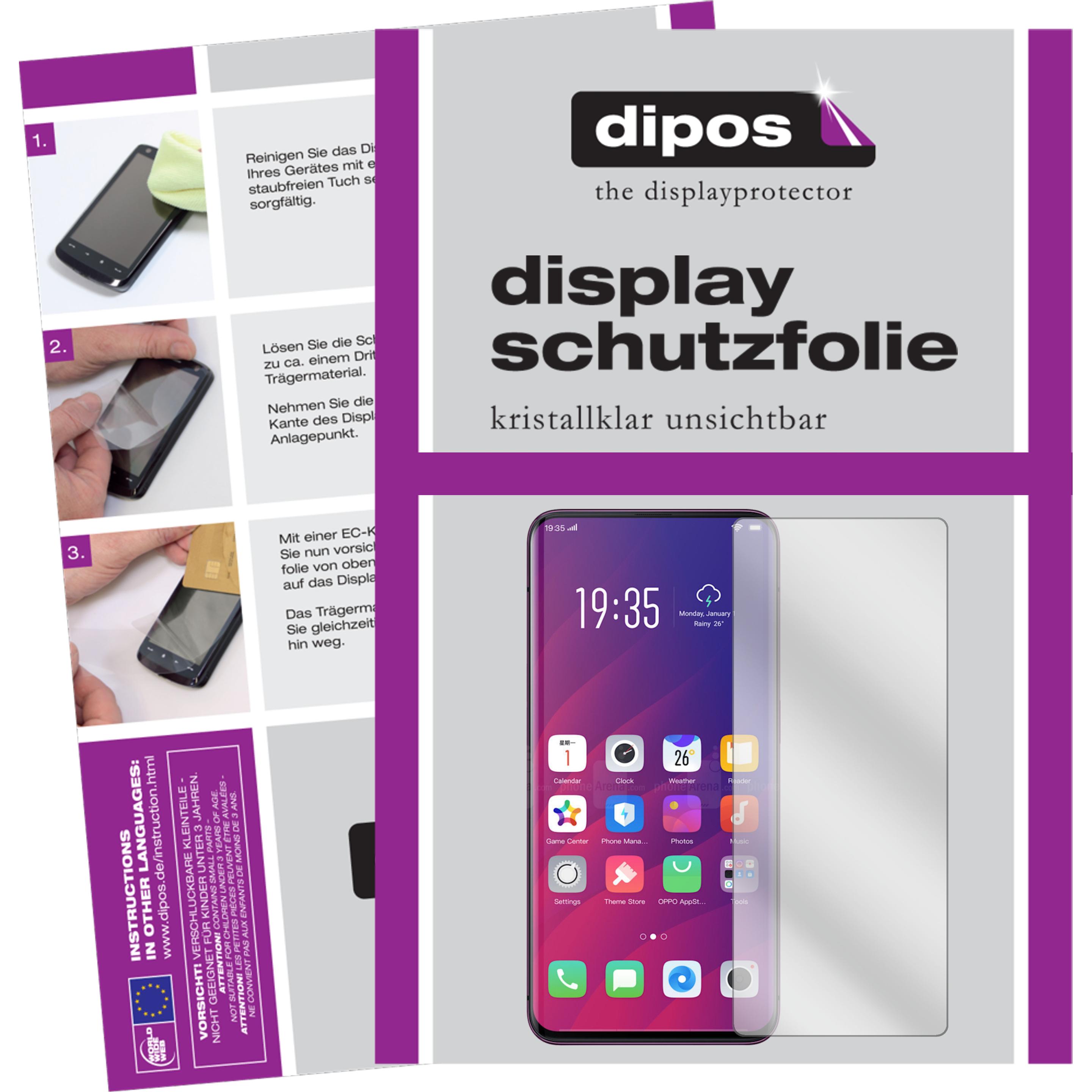 Thumbnail - Dipos Displayschutzfolie Crystalclear (2 Stück, Oppo Find X), Smartphone Schutzfolie, Transparent