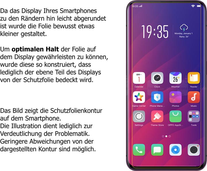 Actual product image Dipos Screen Protector Anti-Glare (6 pcs., Oppo Find X)