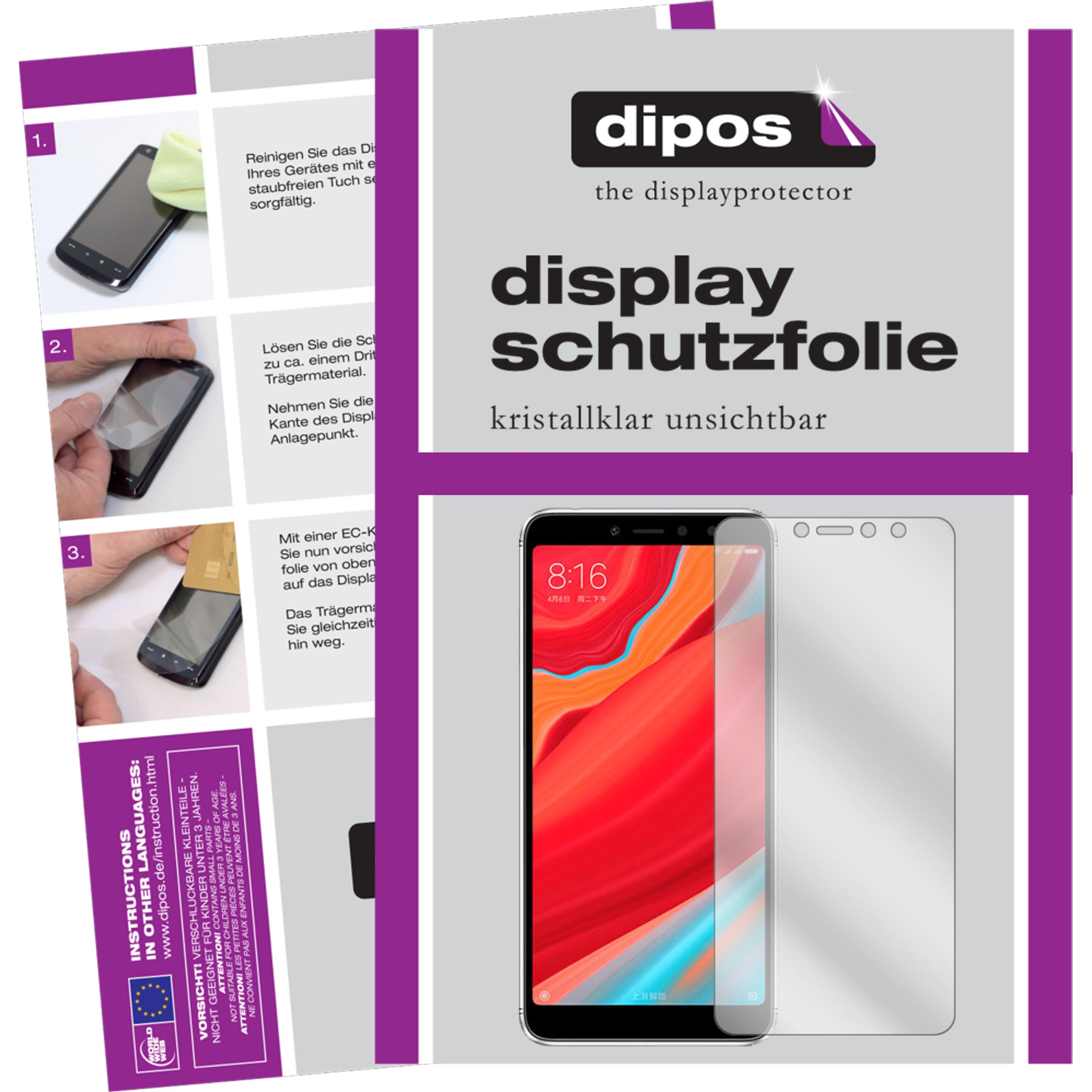 Dipos Displayschutzfolie Crystalclear (5 Stück, Xiaomi Redmi S2), Smartphone Schutzfolie, Transparent