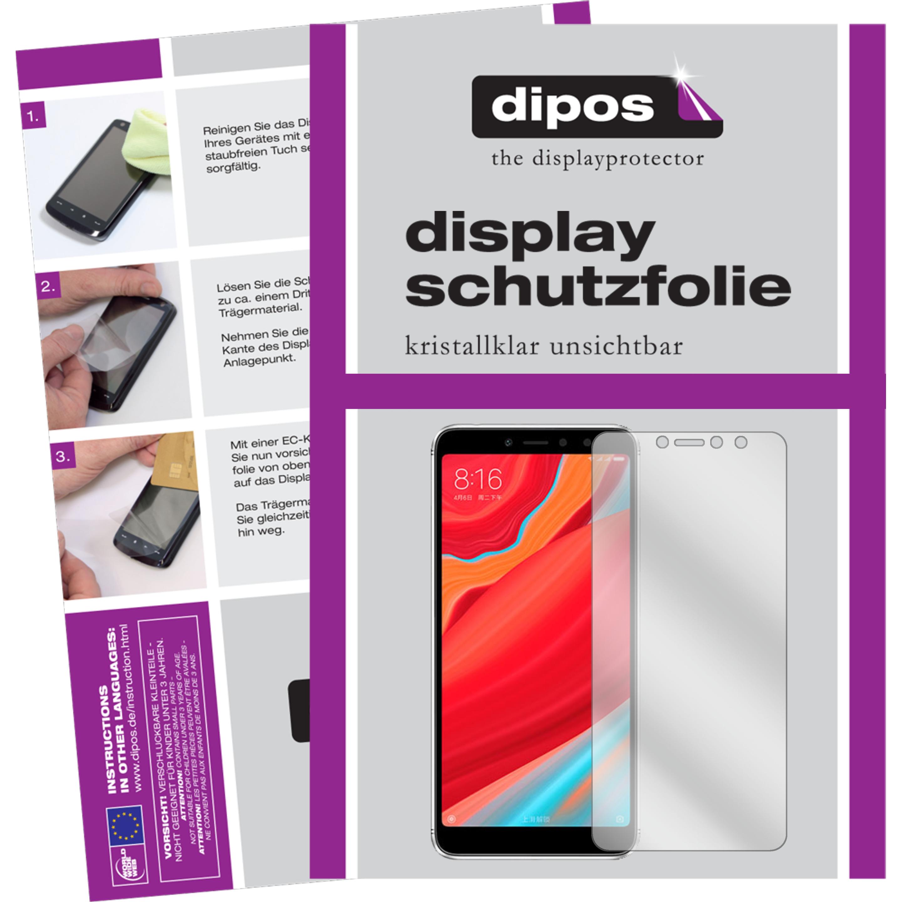Dipos Displayschutzfolie Crystalclear (1 Stück, Xiaomi Redmi Y2), Smartphone Schutzfolie, Transparent