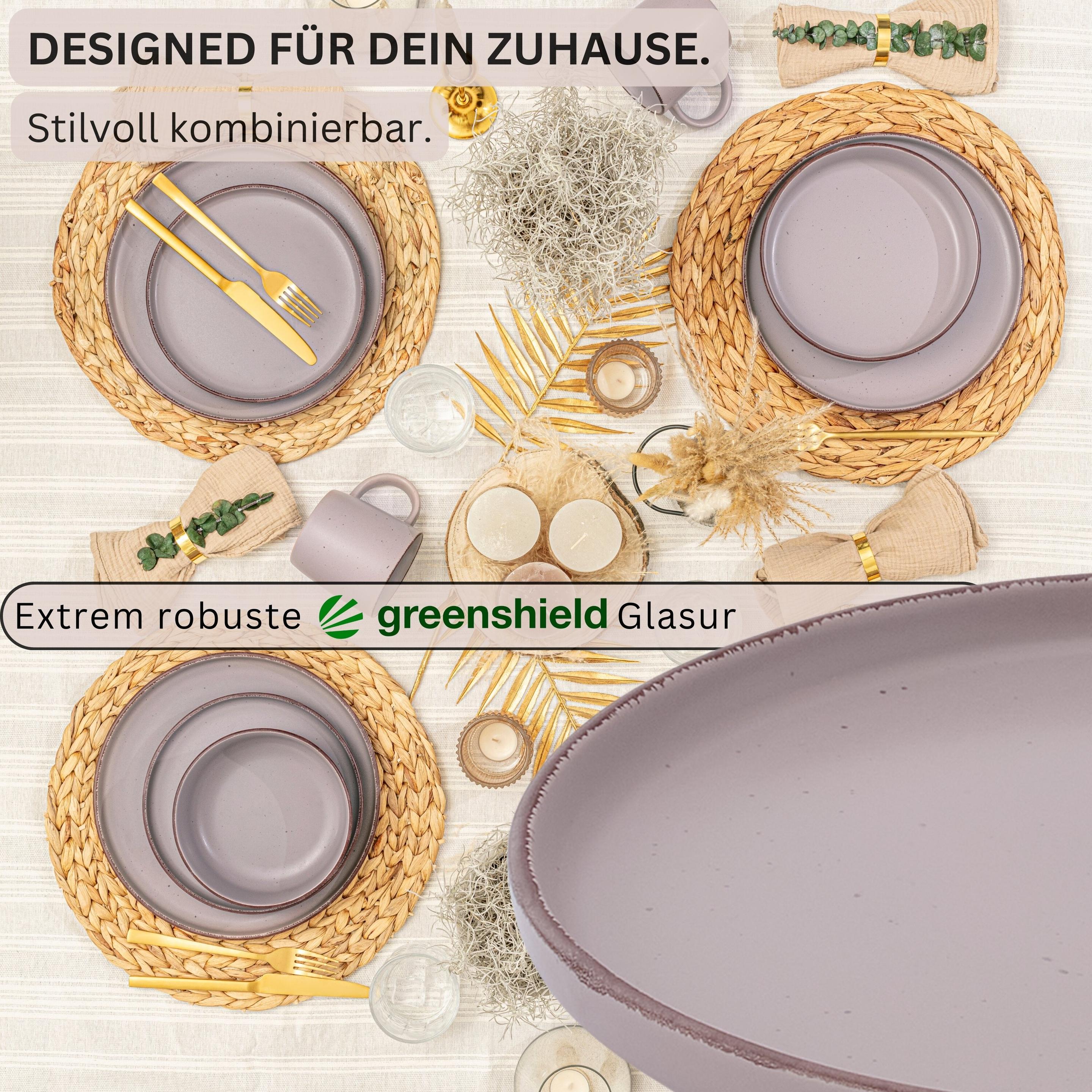 Thumbnail - Sänger Dessertteller Set Bombay Basalt, Teller, Grau