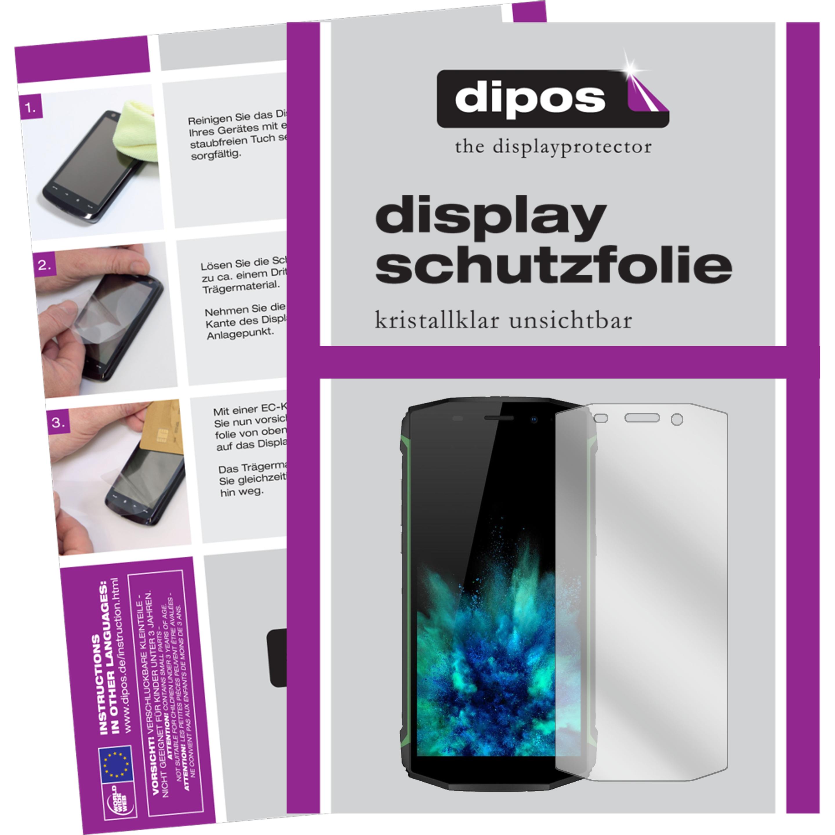 Dipos Displayschutzfolie Crystalclear (2 Stück, Blackview BV5800 Pro), Smartphone Schutzfolie, Transparent