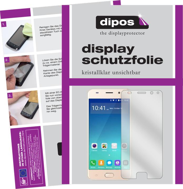 Dipos 6x Pellicola Protettiva Crystalclear Per Wieppo S6 Lite - Protezione Schermo Invisibile, Anti Graffio, Made In Germany, Taglio Laser - 2