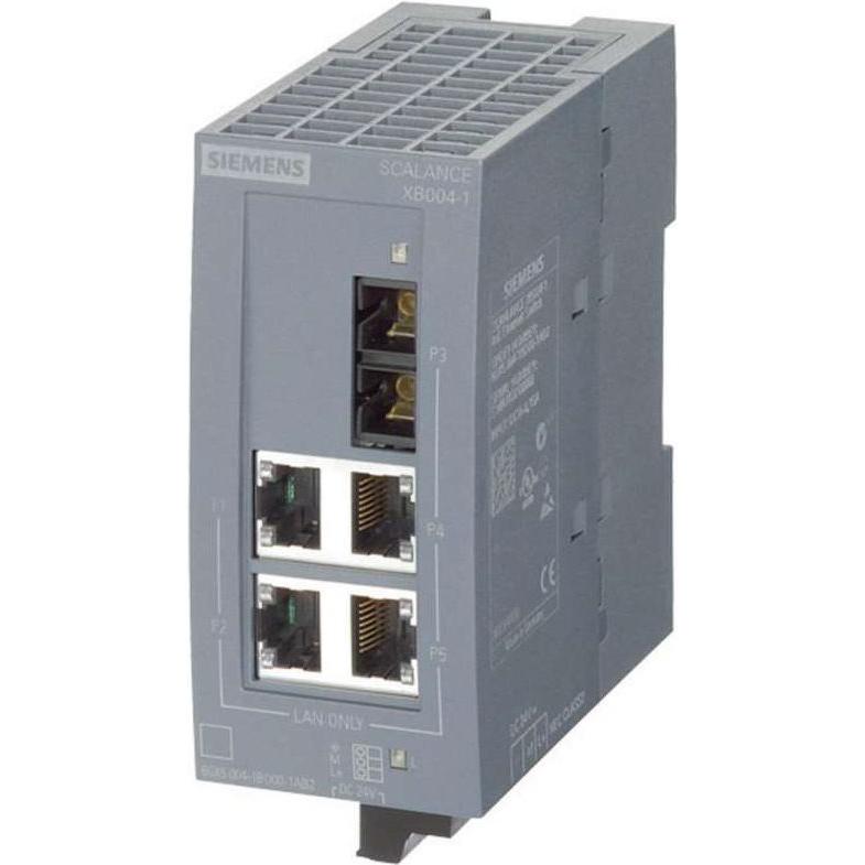 Siemens SPS Ethernet-Switch XB004-1LD (4 Ports), Netzwerk Switch, Grau