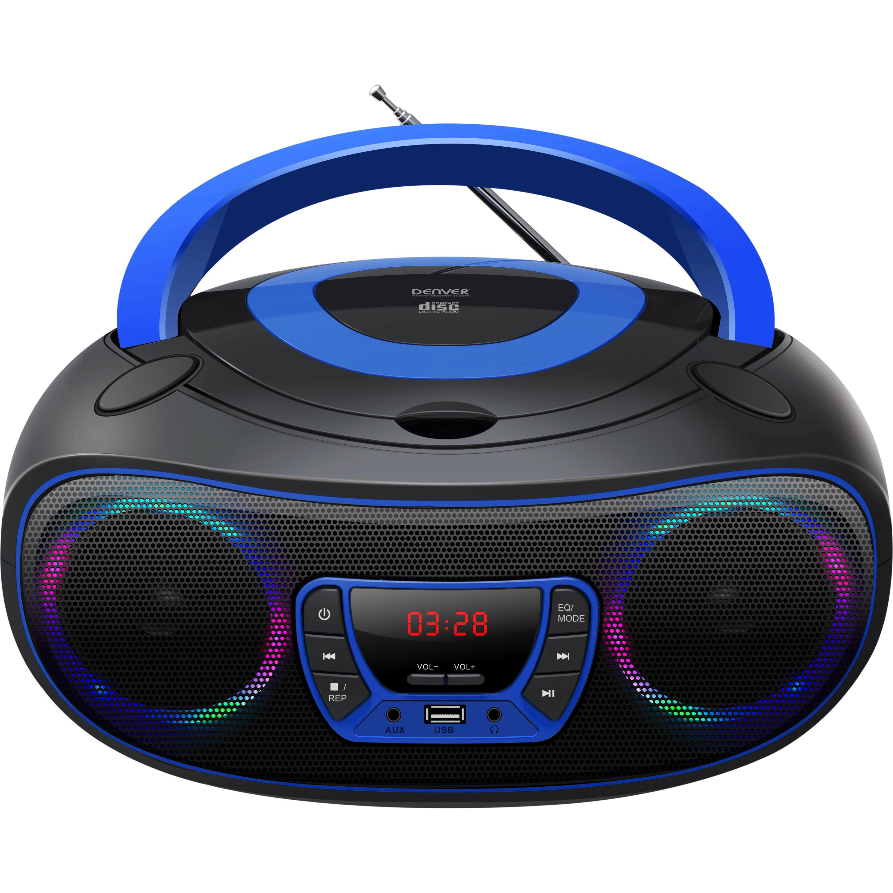 Denver TCL-212BT (FM, Bluetooth), Radio, Blau, Schwarz