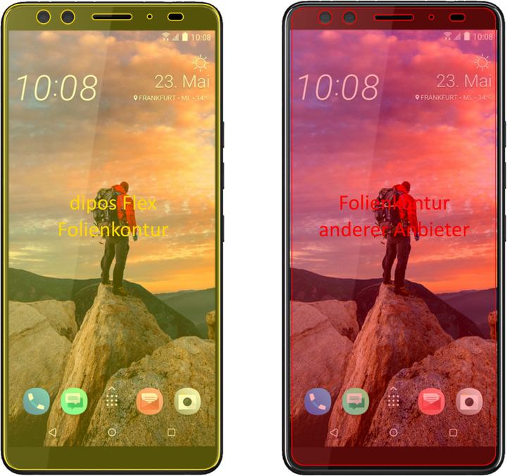Actual product image Dipos Screen Protector Full-Cover 3D (2 pcs., HTC U12+)