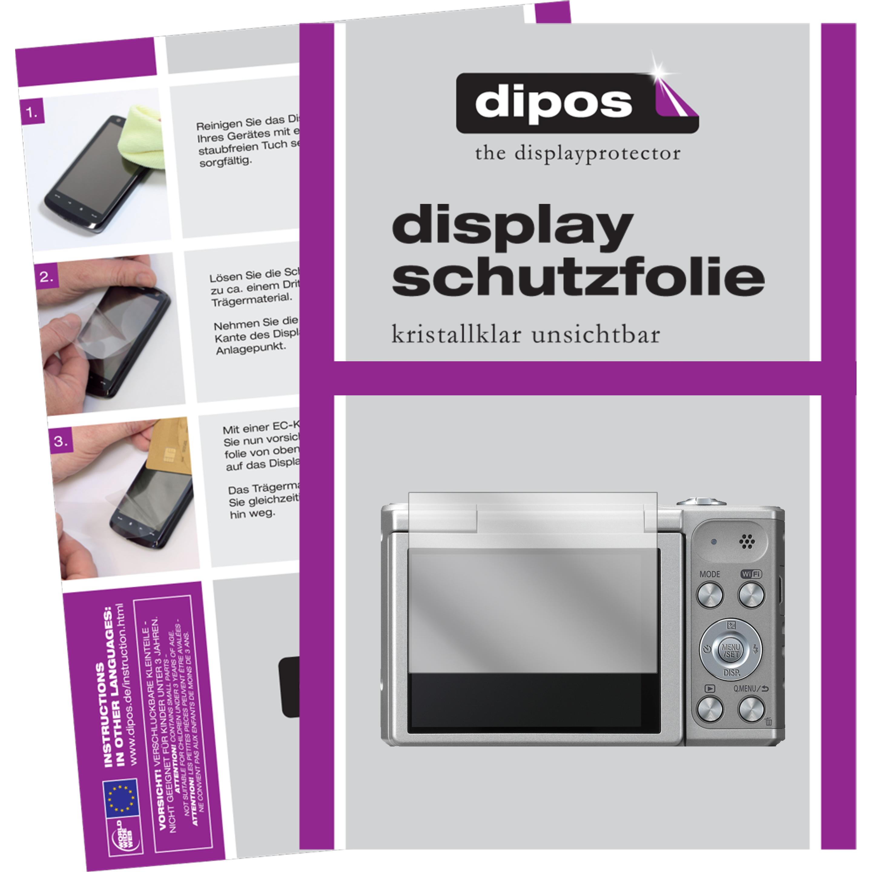 Dipos Displayschutzfolie Crystalclear (Displayschutz, Lumix DMC-SZ10), Kameraschutz, Transparent