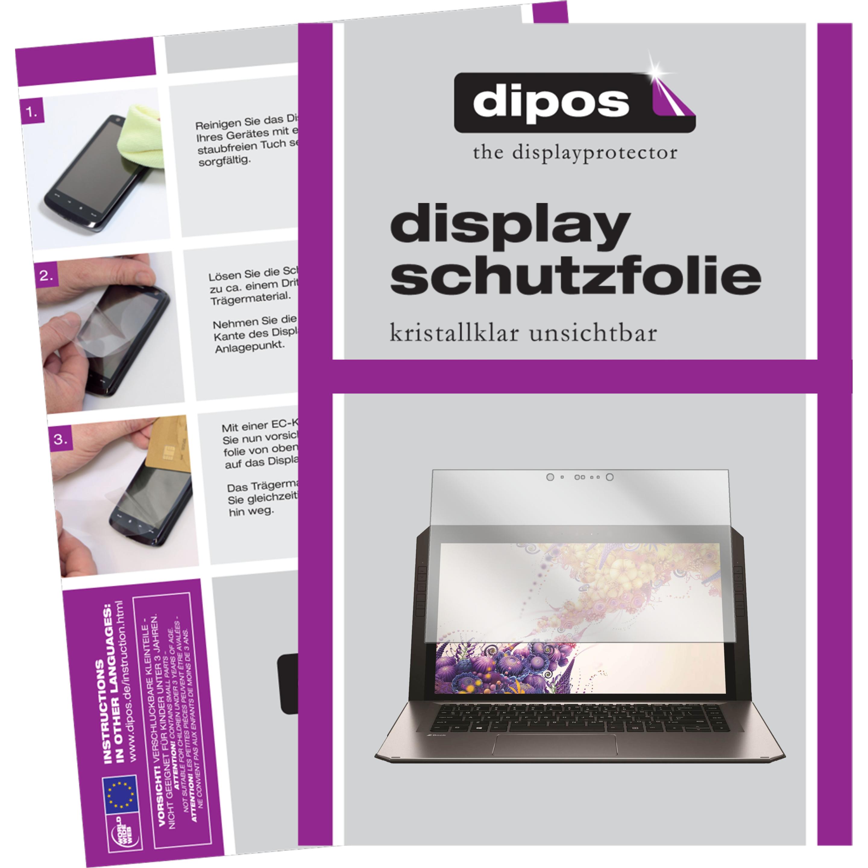 Dipos Displayschutzfolie Crystalclear (14", 16 : 9), Notebook Schutzfolie