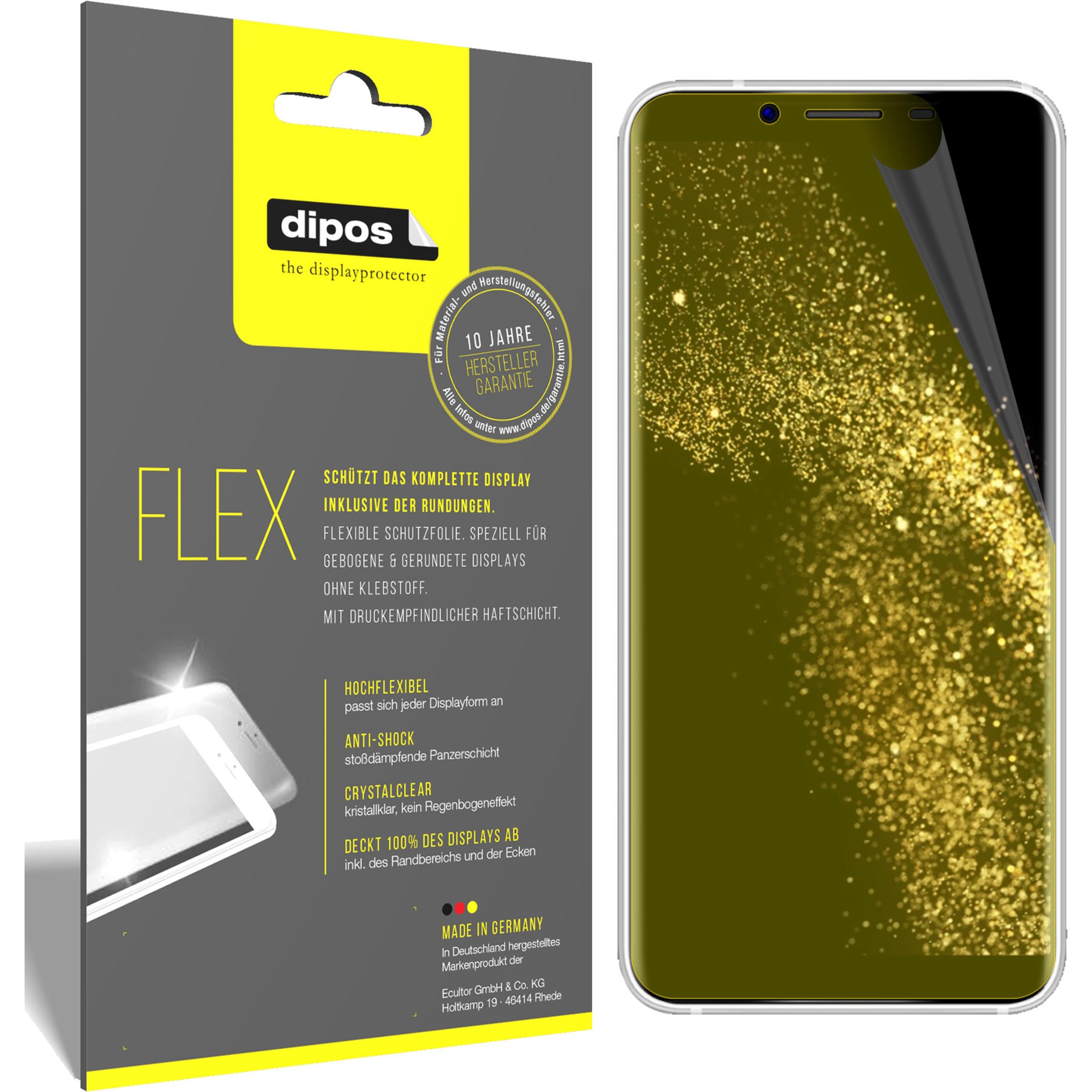 Dipos Displayschutzfolie Full-Cover 3D (3 Stück, Samsung Galaxy S21), Smartphone Schutzfolie, Transparent