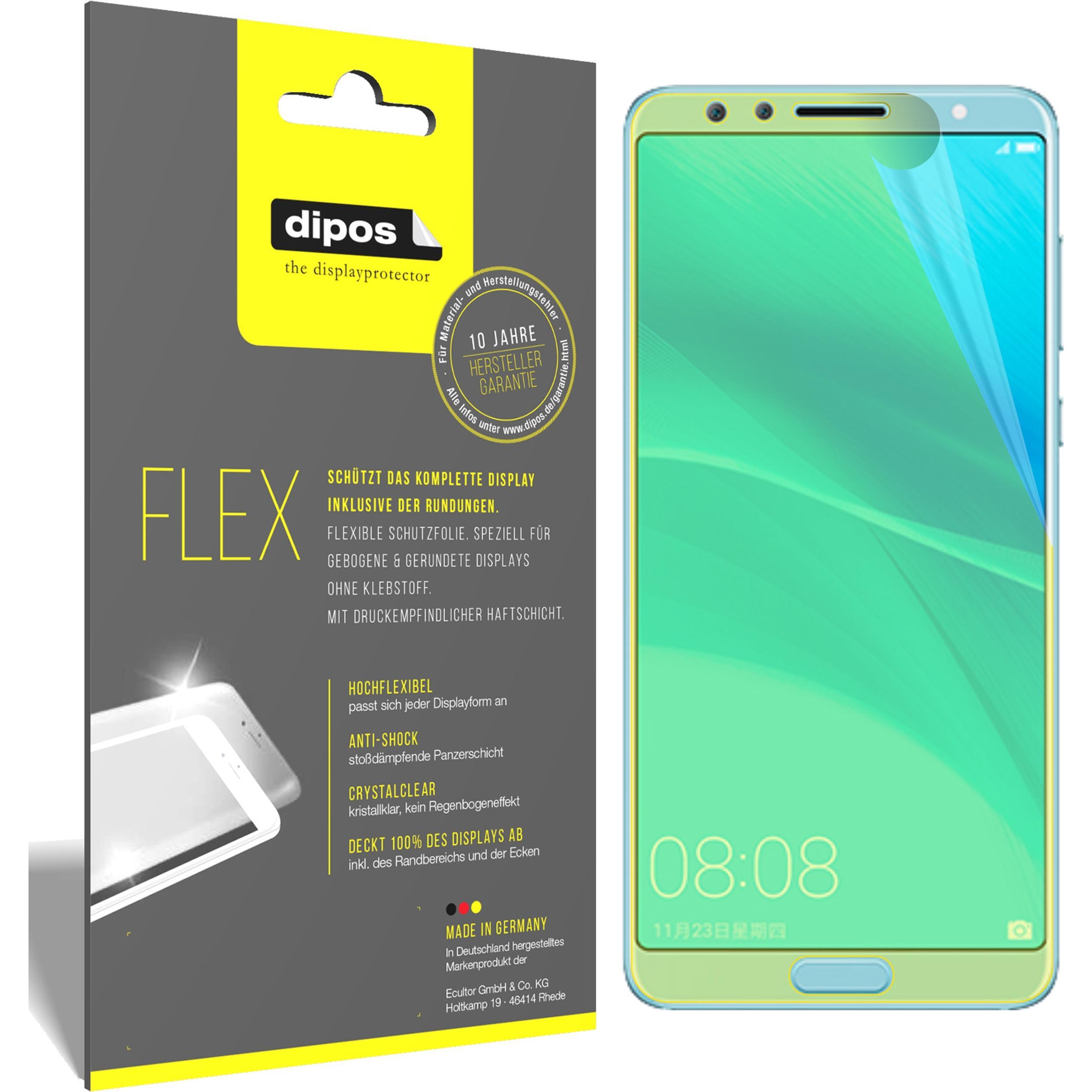 Dipos Displayschutzfolie Full-Cover 3D (3 Stück, Huawei Nova 2S), Smartphone Schutzfolie, Transparent