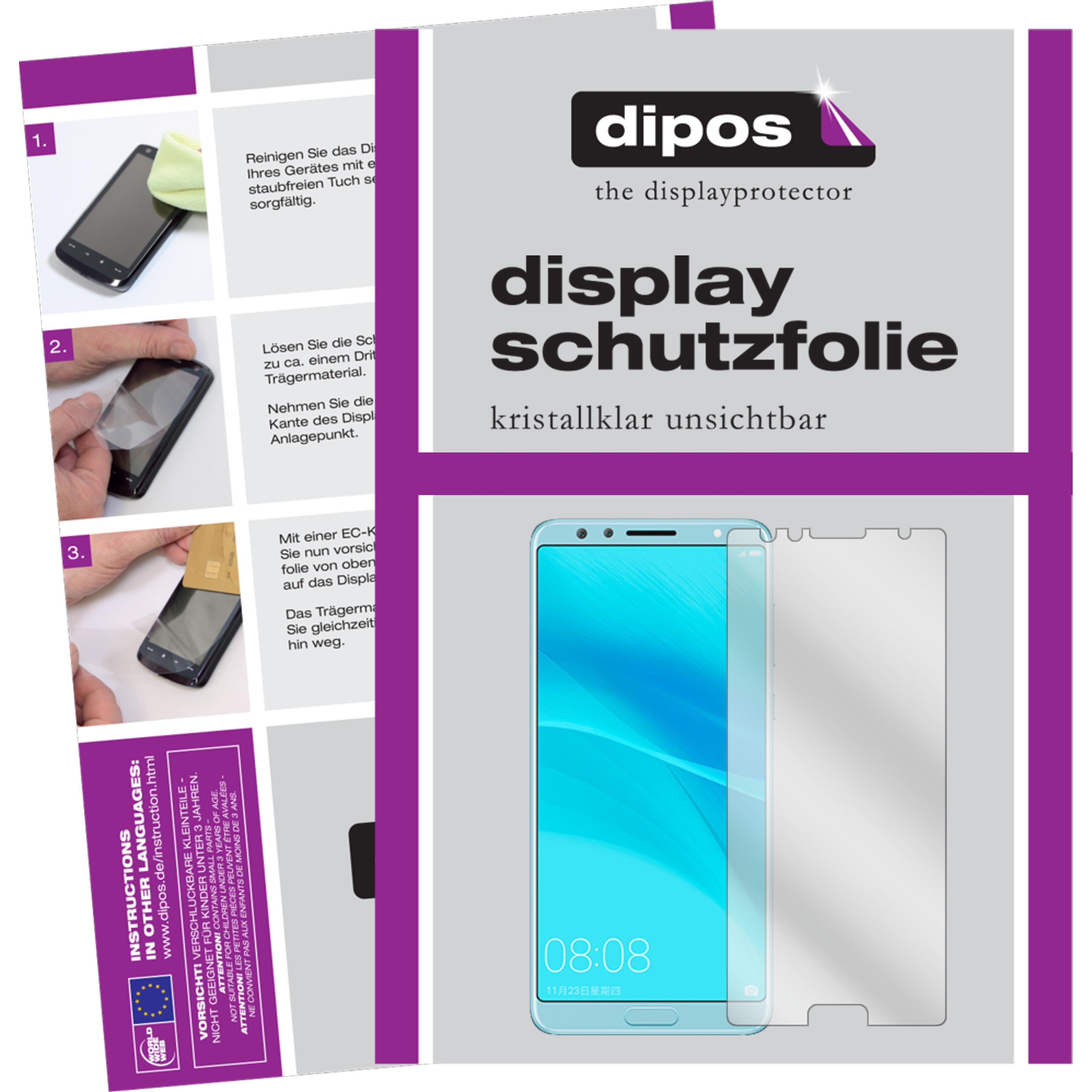Dipos Displayschutzfolie Crystalclear (1 Stück, Huawei Nova 2S), Smartphone Schutzfolie, Transparent