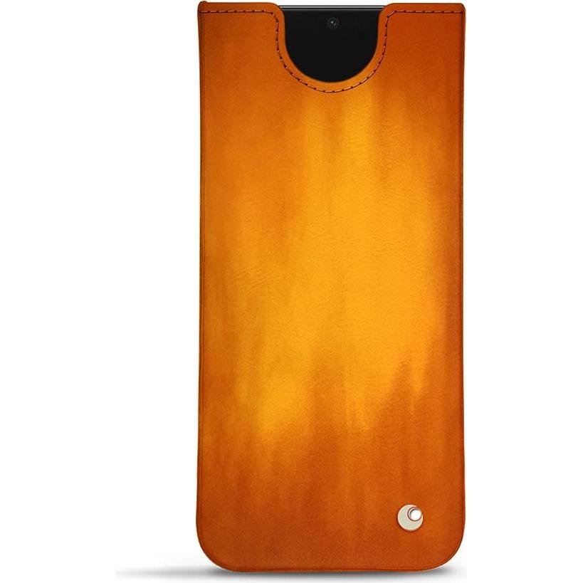 Noreve Lederschutzhülle (Samsung Galaxy S21), Smartphone Hülle, Orange